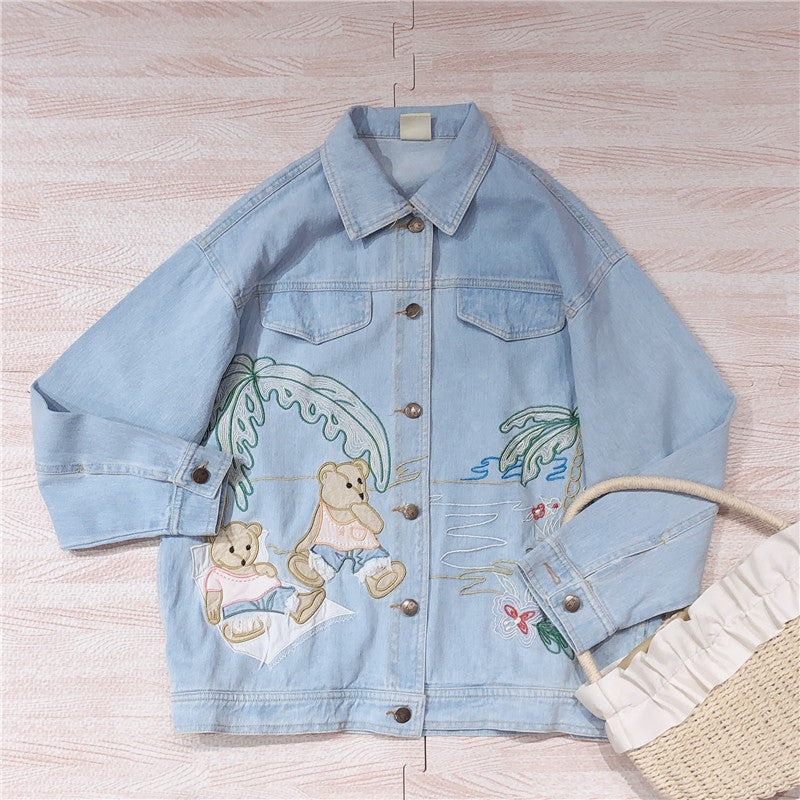 JAPANESE CARTOON PATCH EMBROIDERED TOP BY280804