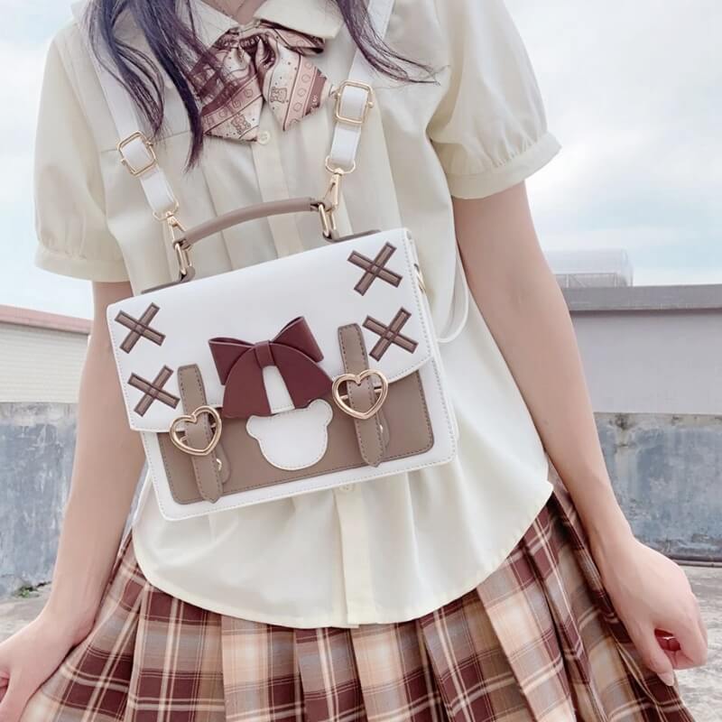 Bow Lolita small square Backpack by0394