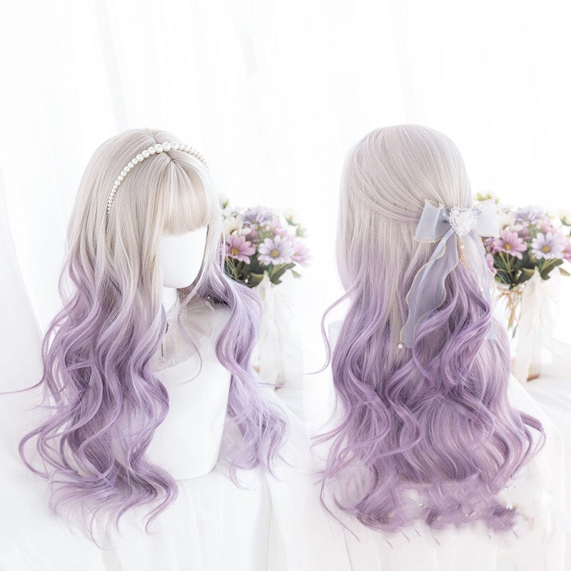 Gradient violet Lolita wig by0992