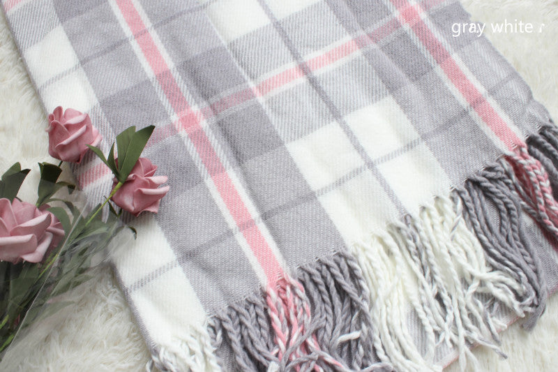 MACAROON PASTEL CASHMERE-LIKE SCARF BY13018