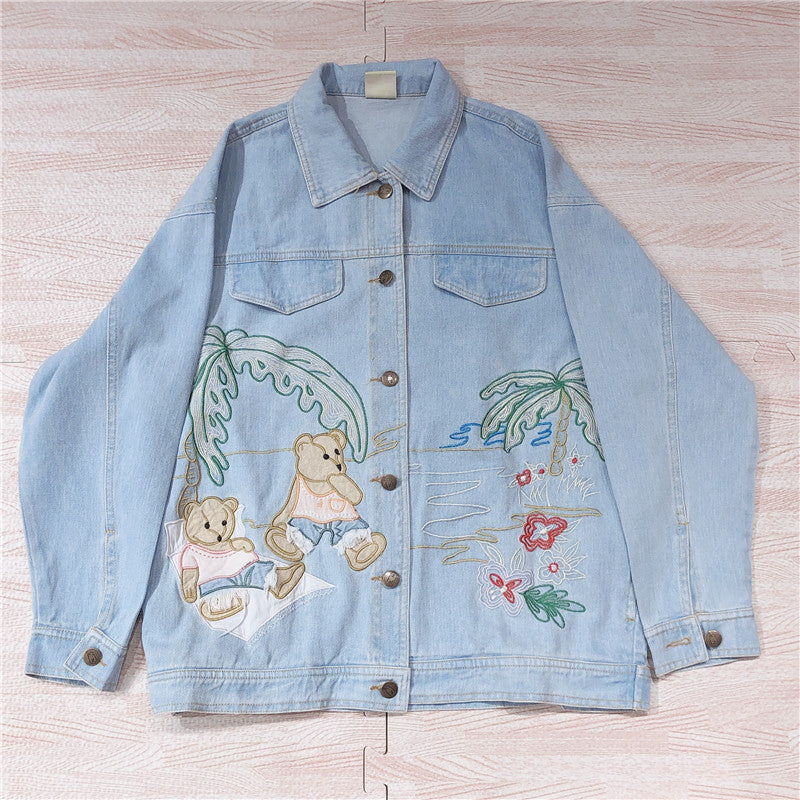 JAPANESE CARTOON PATCH EMBROIDERED TOP BY280804
