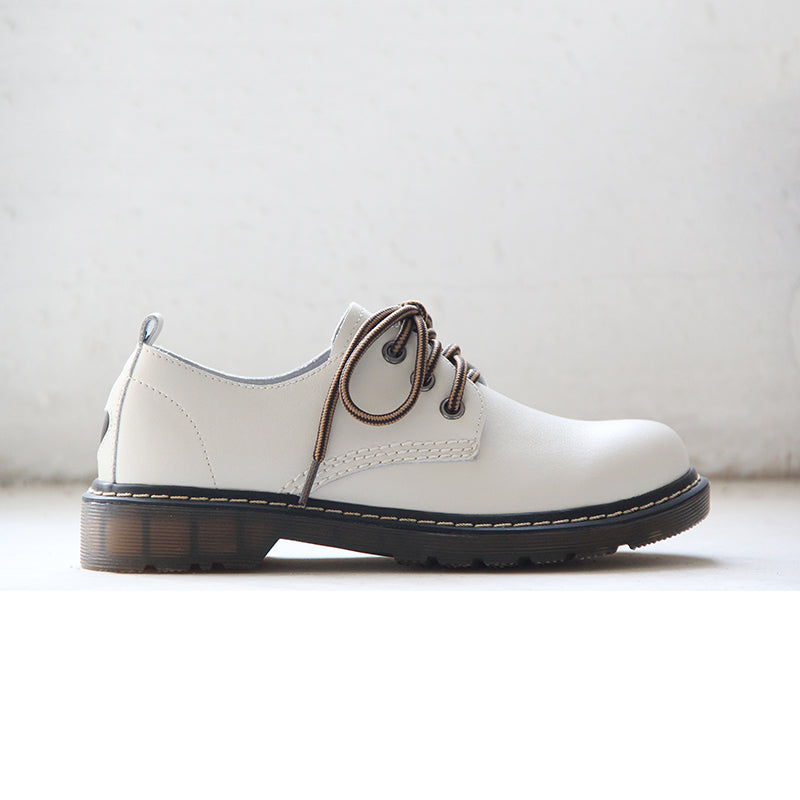 "LOVE" FLAT-SOLED RETRO LEATHER SHOES BY81022