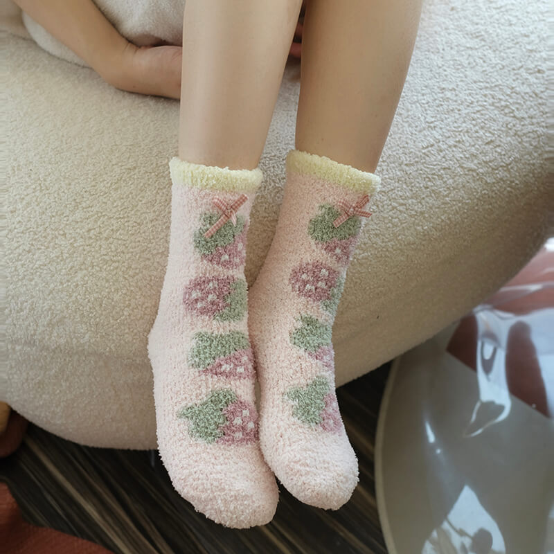 Three pairs of thickened warm and non slip floor socks by11301