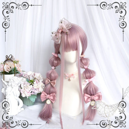 Universal pink gold long wig BY0994