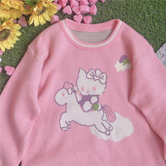 Japanese forest cute sweater by99612