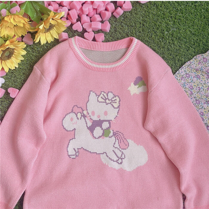 Japanese forest cute sweater by99612