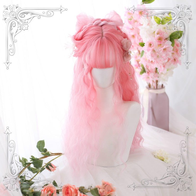 HARAJUKU WOOL ROLL "SAKURA WINE" WIG BY31081