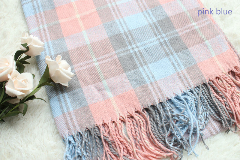 MACAROON PASTEL CASHMERE-LIKE SCARF BY13018