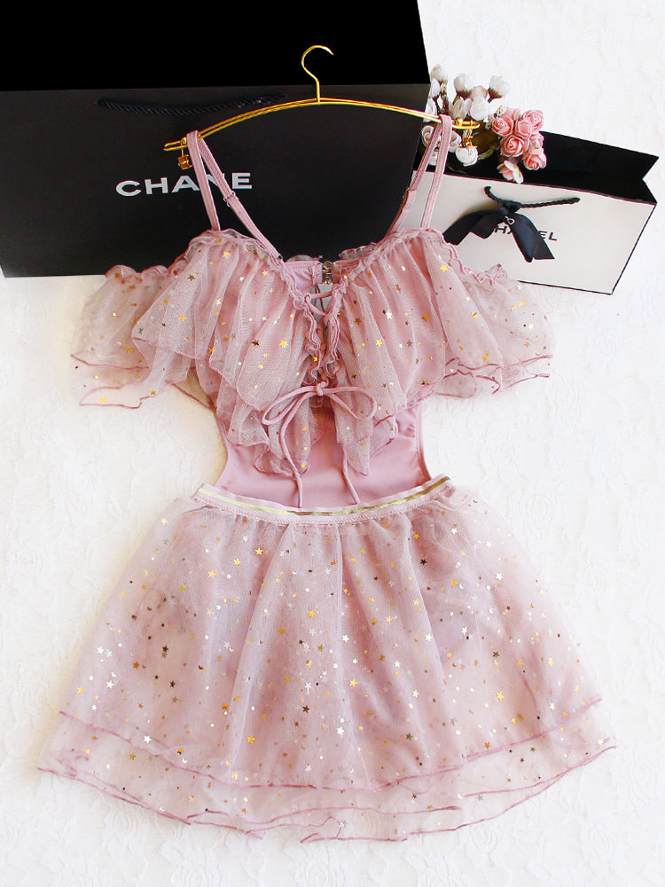 ホイップバニー Tulle ribbon Swim wear 新品】ホイップバニー Tulle ribbon Swim wear サックス - メルカリ