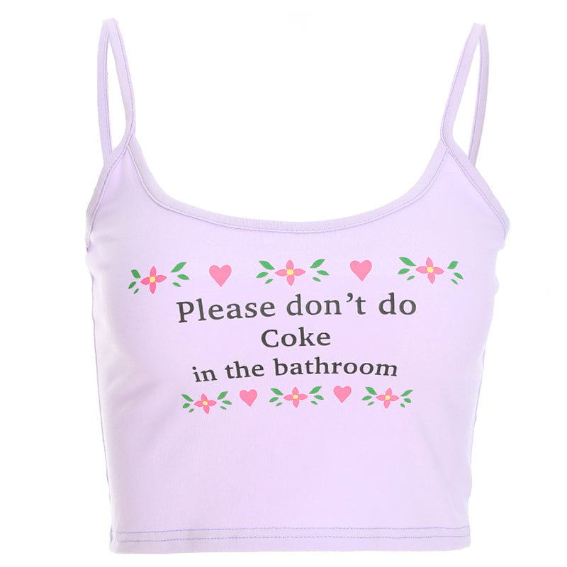 ''PLEASE DON'T DO COKE IN THE BATHROOM'' VEST BY22357