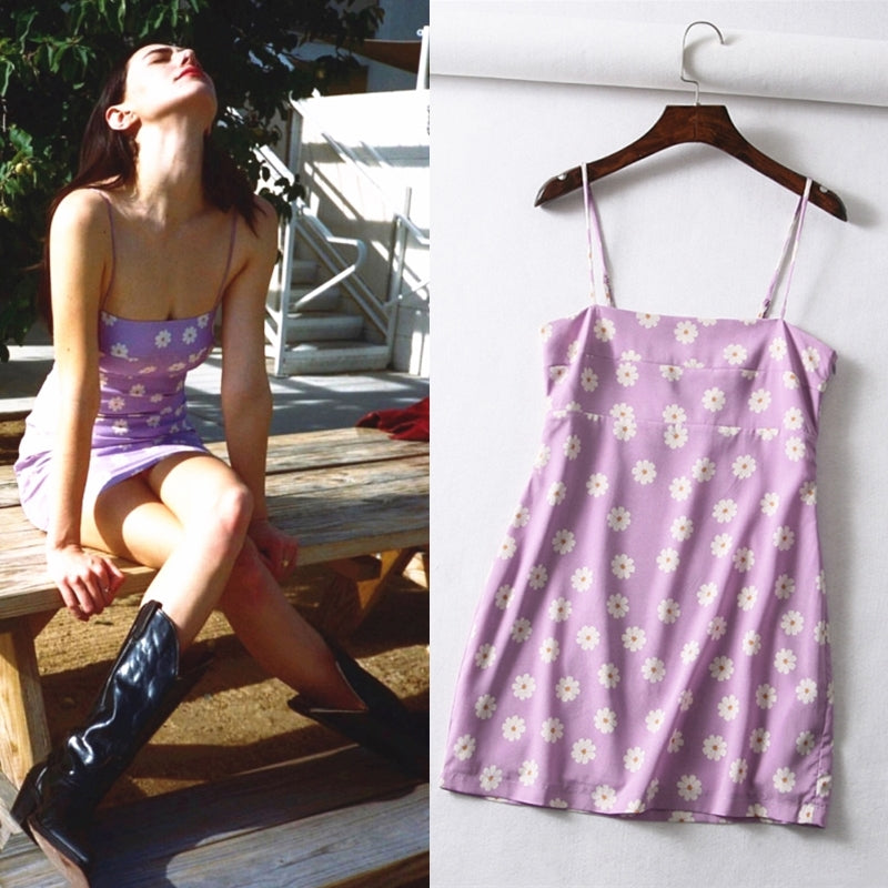 PURPLE "DAISY"  DRESS BY71100