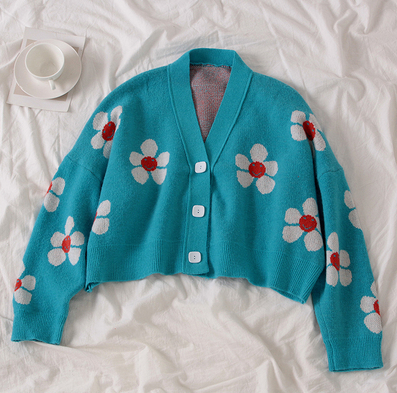 4 COLORS "FLOWERS" SWEATER BY21077