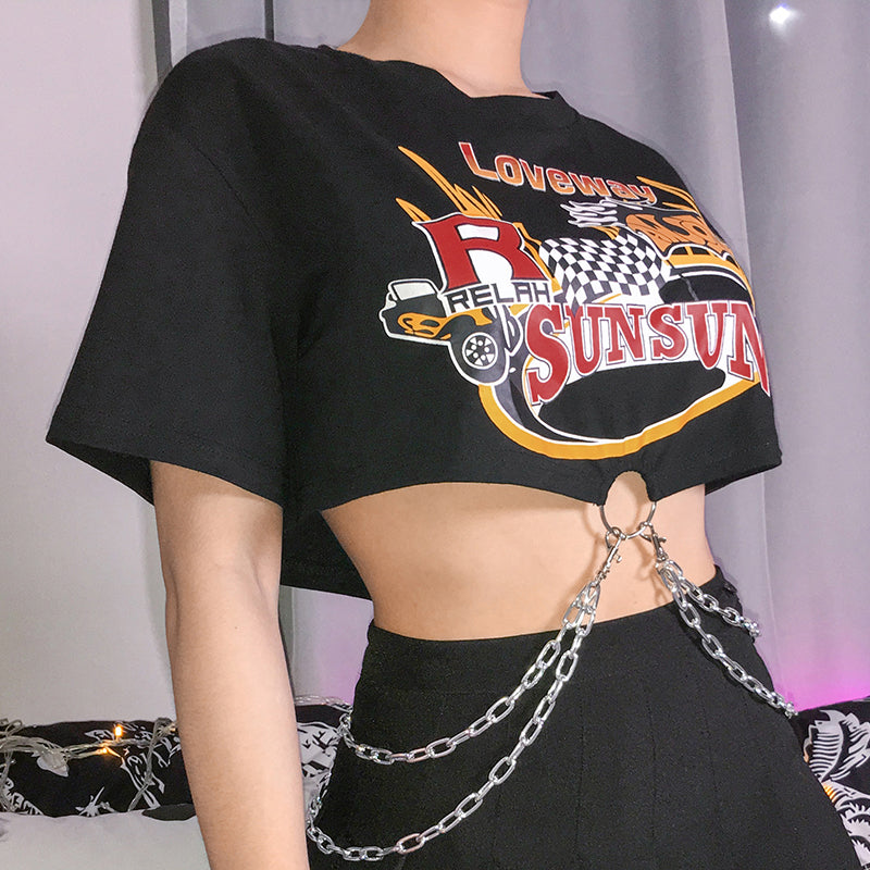 STREET METAL CONNECTION ACCESSORIES LOOSE T-SHIRT BY22130