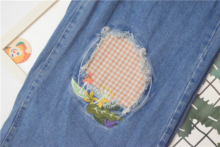 CUTE "PICNIC" JEANS BY63110