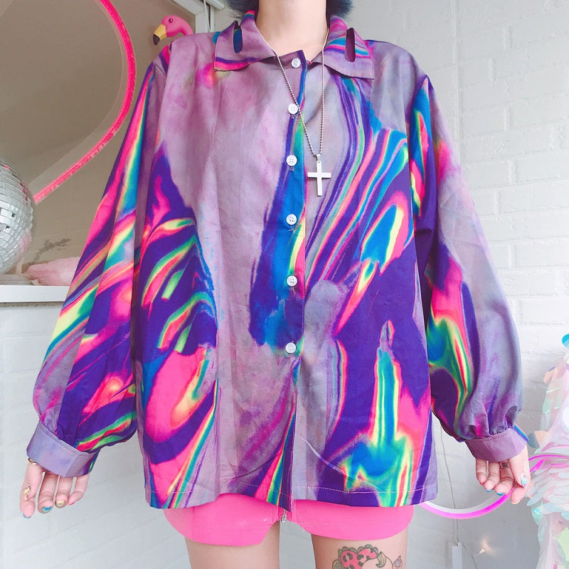 RETRO STYLE COLORFUL SHIRT BY41501
