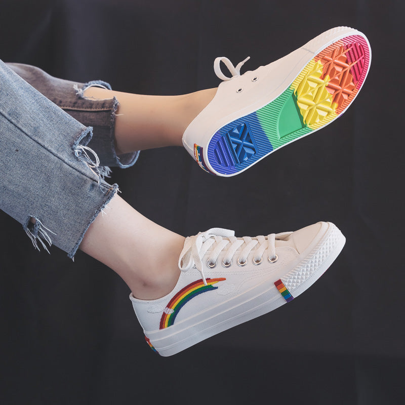ULZZANG RAINBOW CANVAS SHOES BY81015