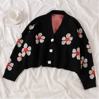 4 COLORS "FLOWERS" SWEATER BY21077