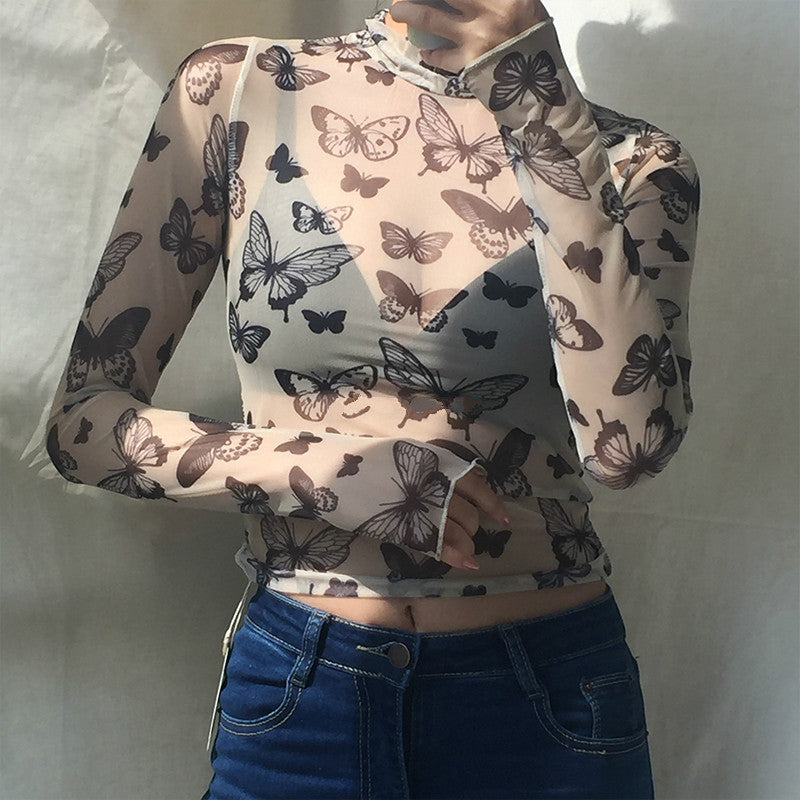 VINTAGE CUTE BUTTERFLY TOP BY22196
