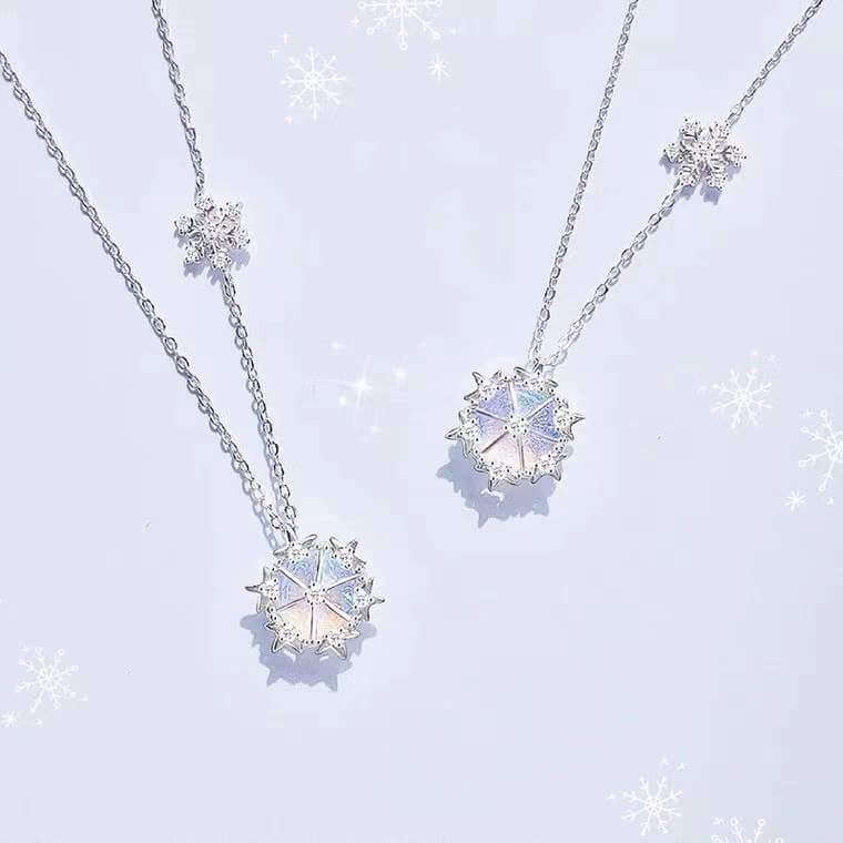 S925 Silver DREam Snow necklace (new year gift) BY8060