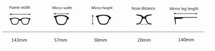 KOREAN HARAJUKU WHITE SQUARE FRAME SUNGLASSES BY12003