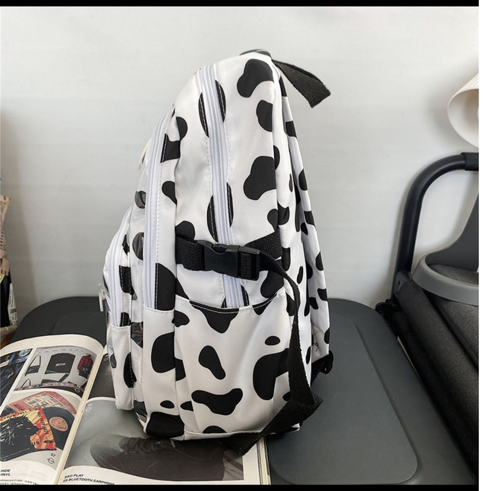 ULZZANG INS CUTE COW PATTERN BACKPACK BY70128