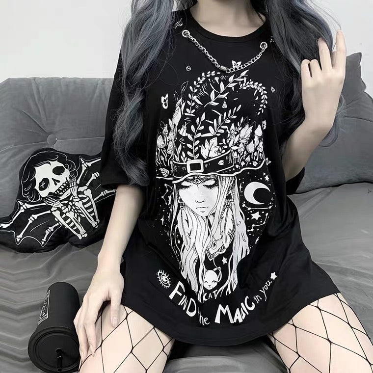 “FIND THE MAGIC IN YOU” DARK FASHION LONG T-SHIRT BY70177