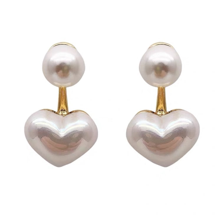 SWEET HEART PEARL EARRINGS BY96000
