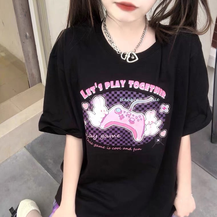 “LET’S PLAY TOGETHER” OVERSIZE T-SHIRT BY50085