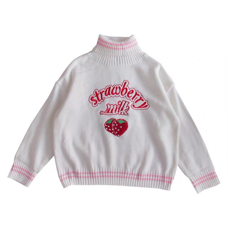 STRAWBERRY MILK SWEATER BY21124