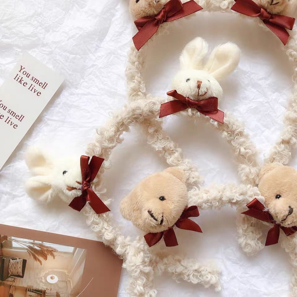 INS CUTE RABBIT WOOL HAIR HOOP BY42102