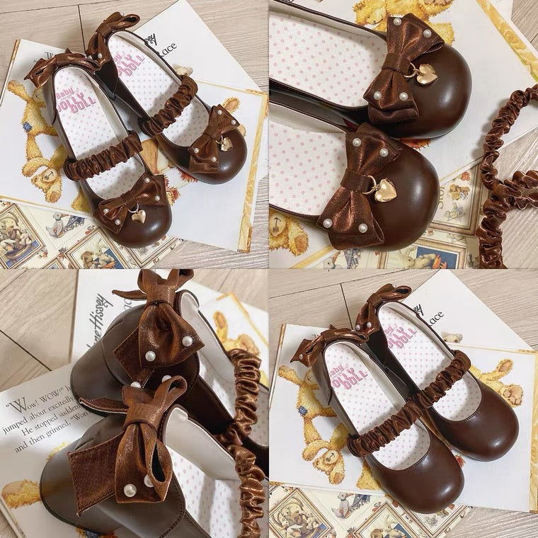 Lolita sweet bow princess shoes BY1098