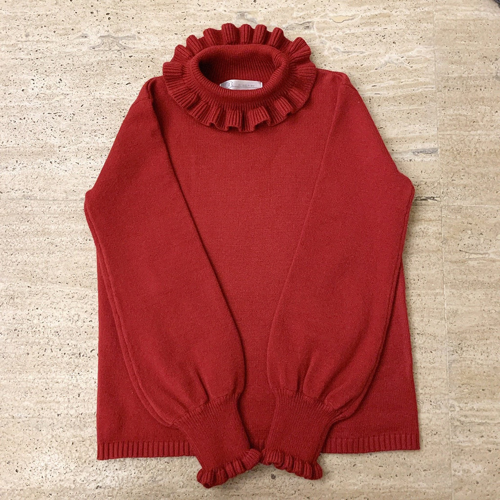 WHITE/RED/GRAY CUTE SOFT KNIT SWEATER BY59999