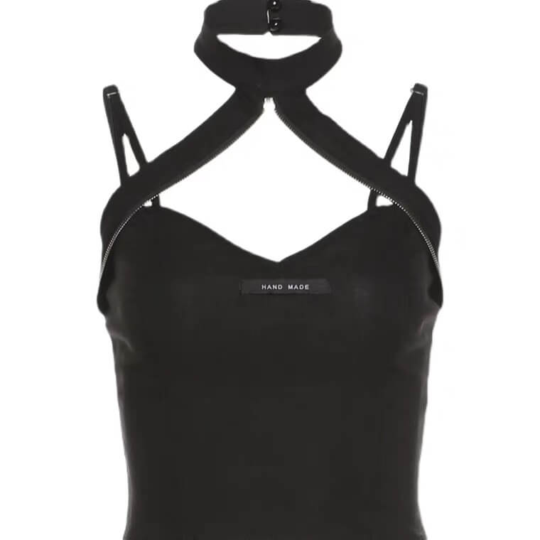 Ins fashion Irregular cross sling vest BY1194