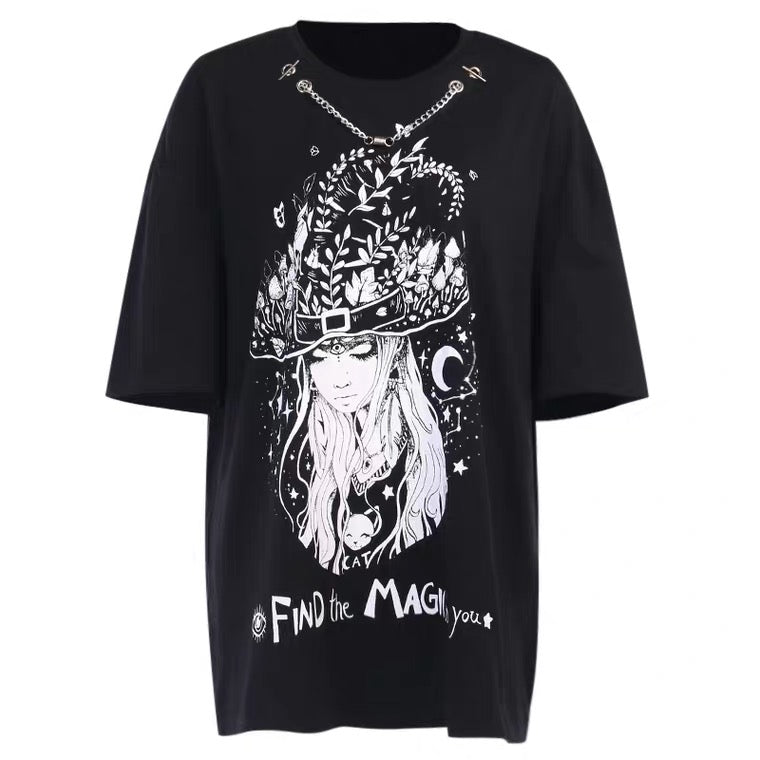 “FIND THE MAGIC IN YOU” DARK FASHION LONG T-SHIRT BY70177