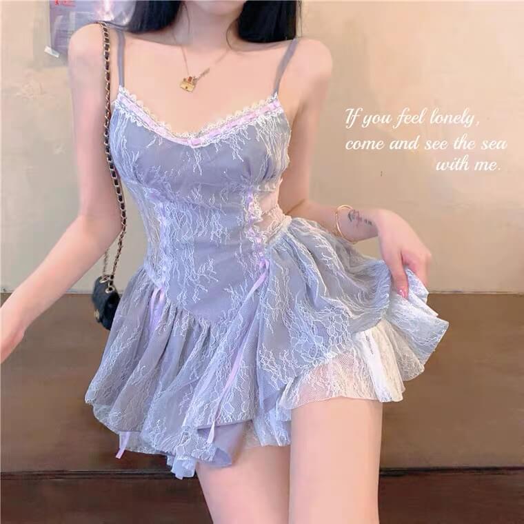 2026 new French sexy lace fairy dress BY6011