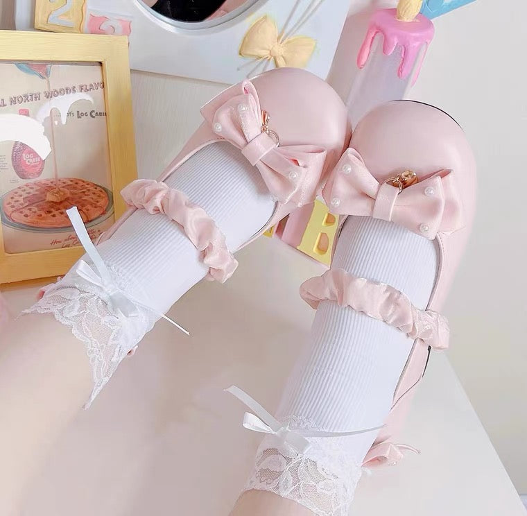 Lolita sweet bow princess shoes BY1098