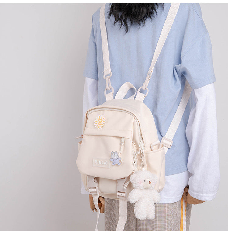 INS PASTEL PURPLE LIGHTWEIGHT MINI SMALL BACKPACK BY90109
