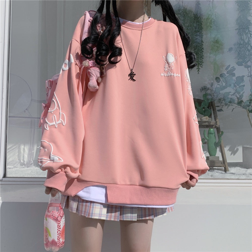Japanese dark sweet and cool sweatshirt BY111