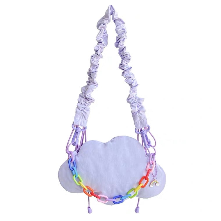 CUTE PASTEL PURPLE CLOUDS BAG BY20001