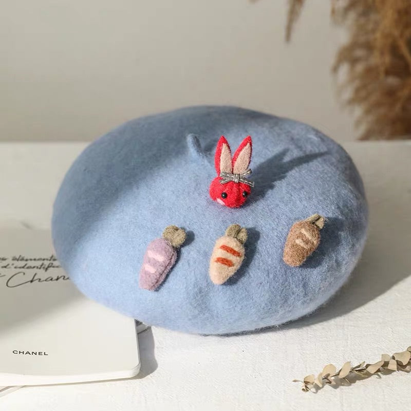 “BUNNY & CARROT” BERET