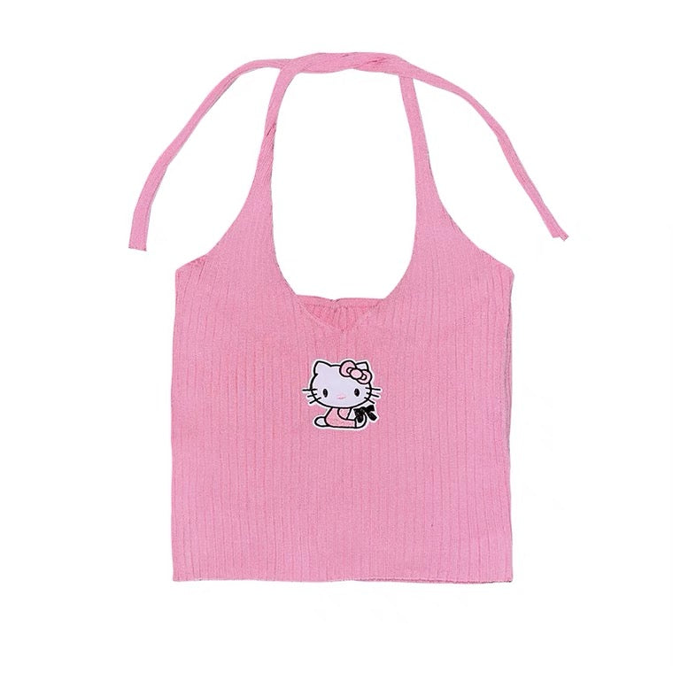 Japanese cute “hello Kitty” knit vest BY7018