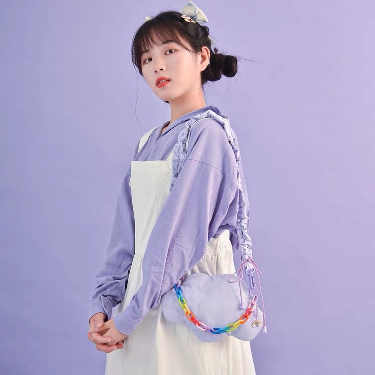 CUTE PASTEL PURPLE CLOUDS BAG BY20001