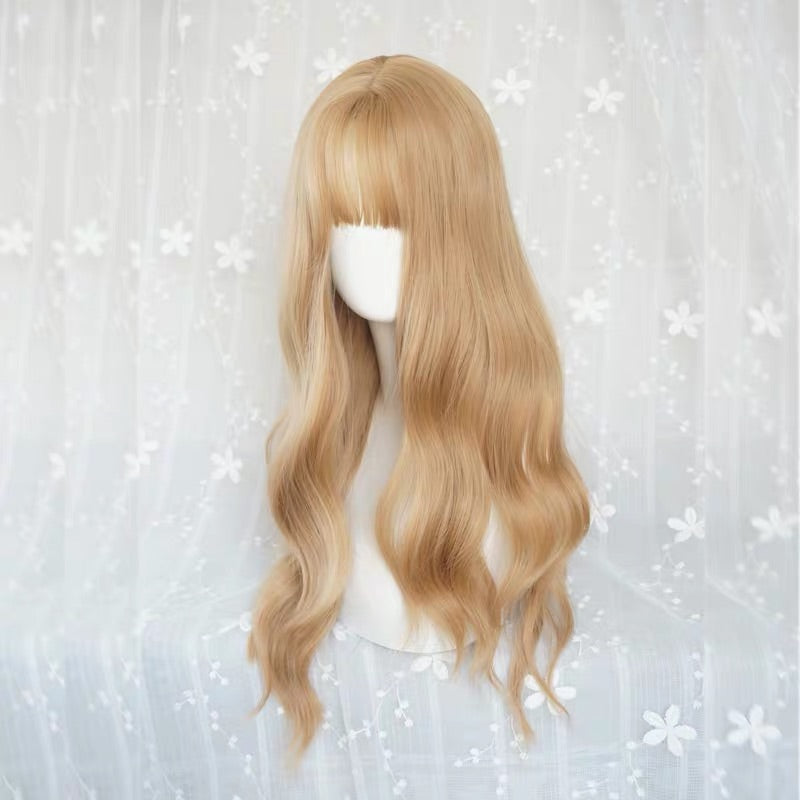 LISA GOLDEN LONG CURLY WIG BY90028