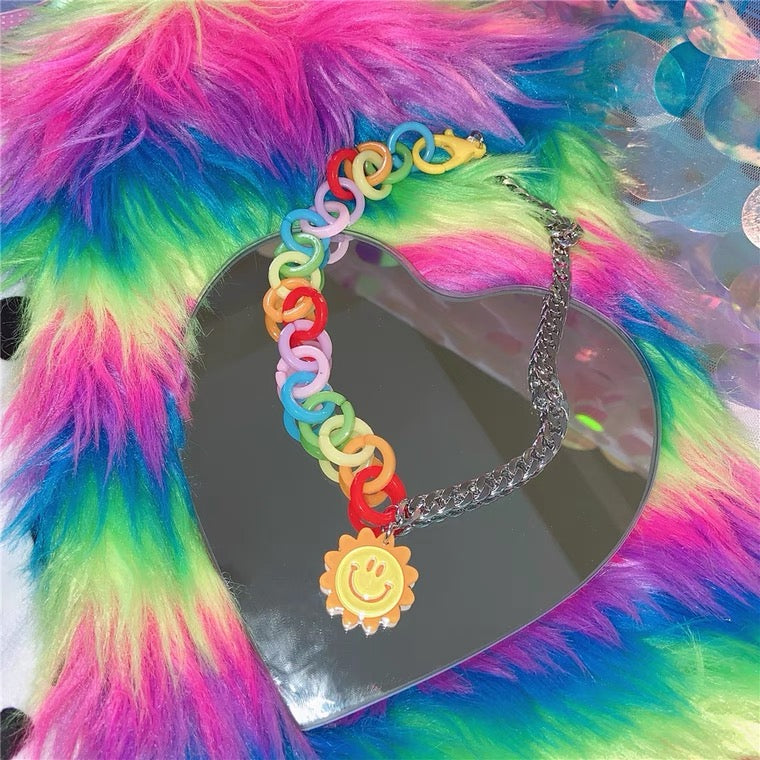 INS FASHION Y2K “SUN” COLORFUL NECKLACE BY60043