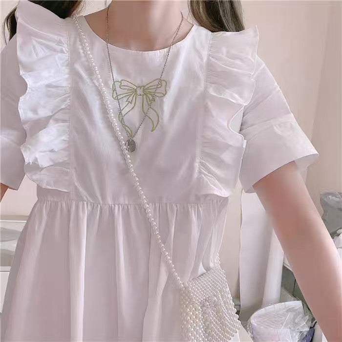 RETRO CUTE BOW EMBROIDERY PRINCESS DRESS BY50050