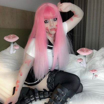 HARAJUKU WOOL ROLL "SAKURA WINE" WIG BY31081