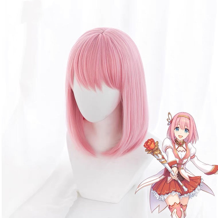 ALEEBY PASTEL PINK COSPLAY SHORT STRAIGHT WIG BY70140