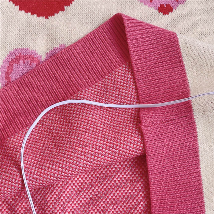 Japanese CUTE pink heart student versatile vest BY9023