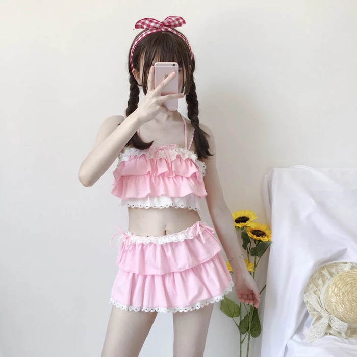 REVIEWS FOR JAPANESE SWEET AND LOVELY SWIMSUIT BY66008