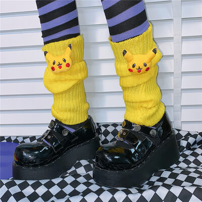 JAPANESE HARAJUKU INS HOT JK PILE UP SOCKS BY77733